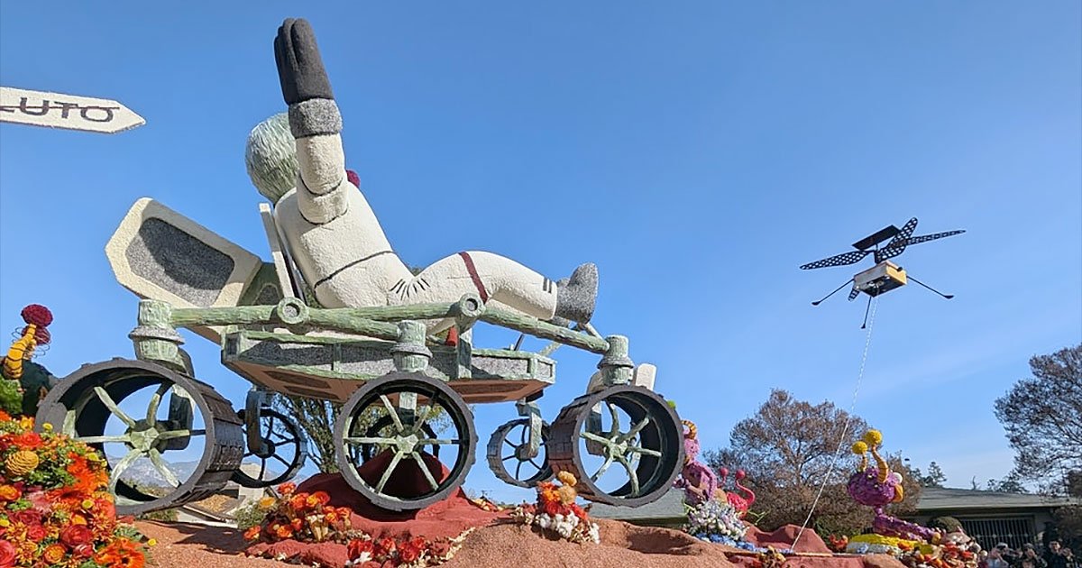 Ingenuity Mars ‘copter flies once more as first drone on Rose Parade waft