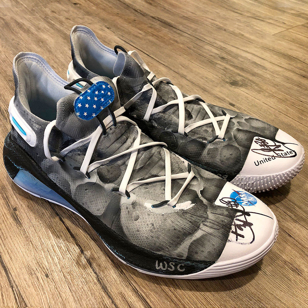 stephen curry moon landing shoes