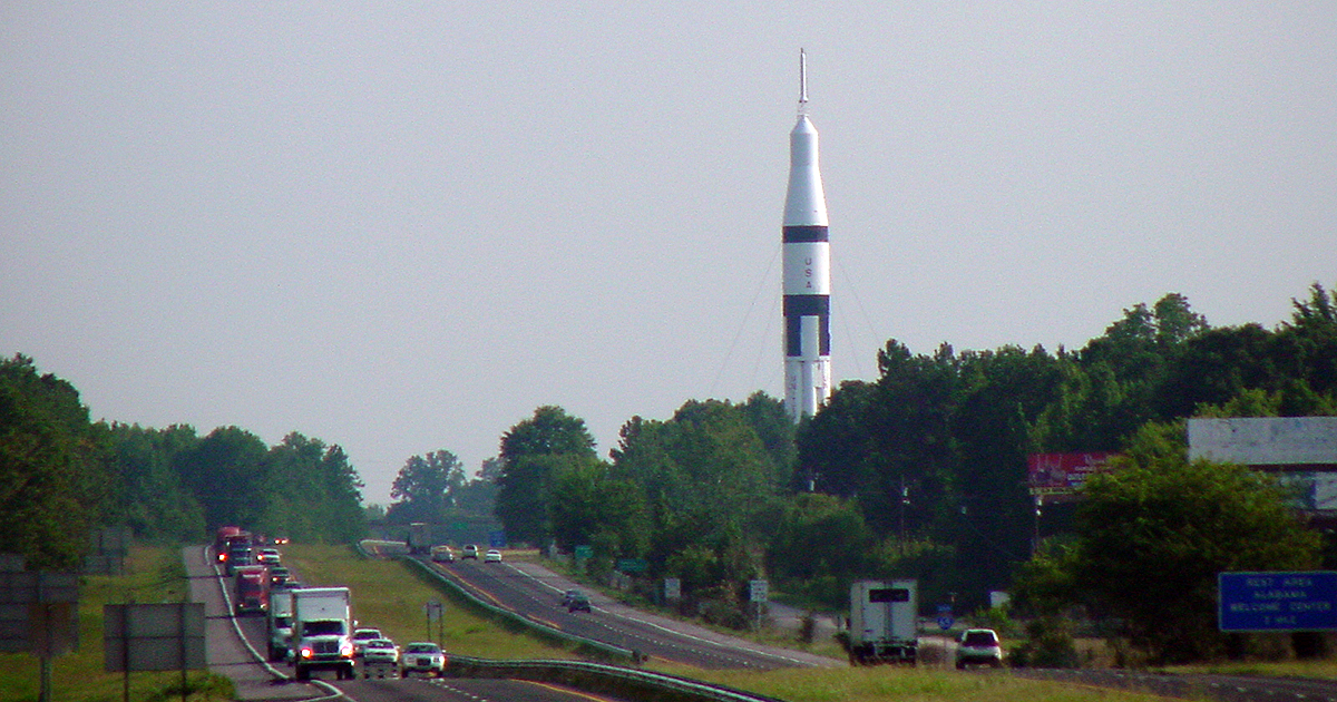 Saturn Ib Rocket No Longer Safe To Keep Standing At Alabama Rest Stop