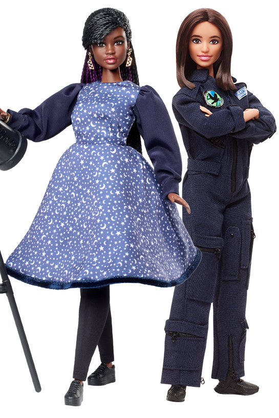Oneofakind Barbie dolls honor citizen astronaut, space scientist as