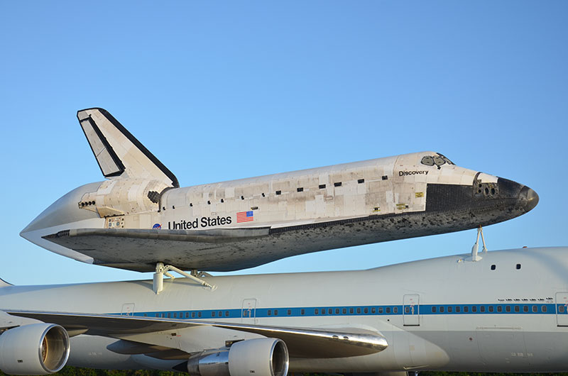 Space shuttle Discovery mated to jumbo jet for ride to Smithsonian