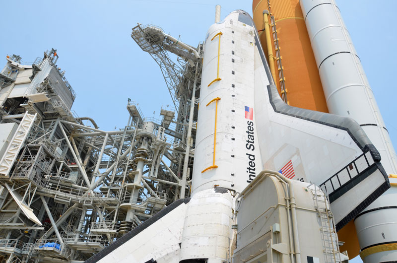 On the pad with NASA's last space shuttle to launch