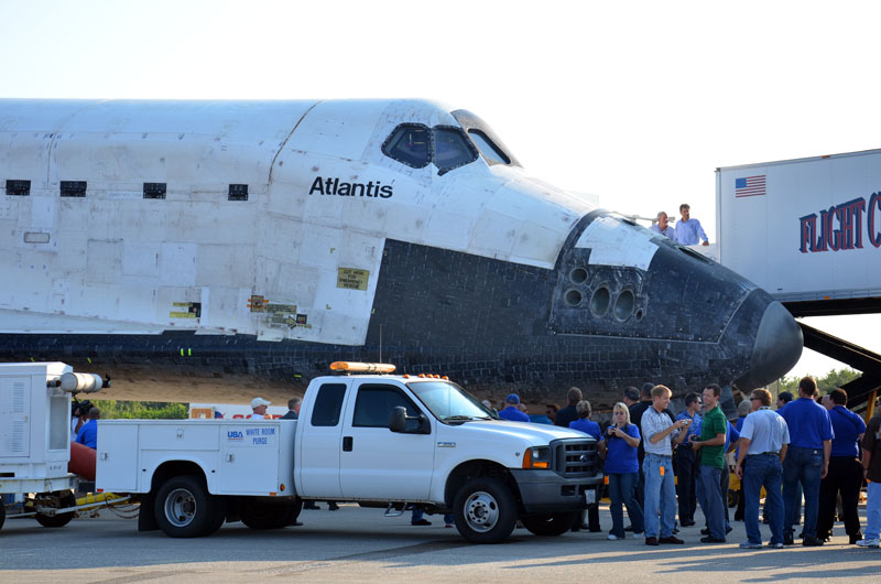 Final space shuttle crew rehearses for launch day