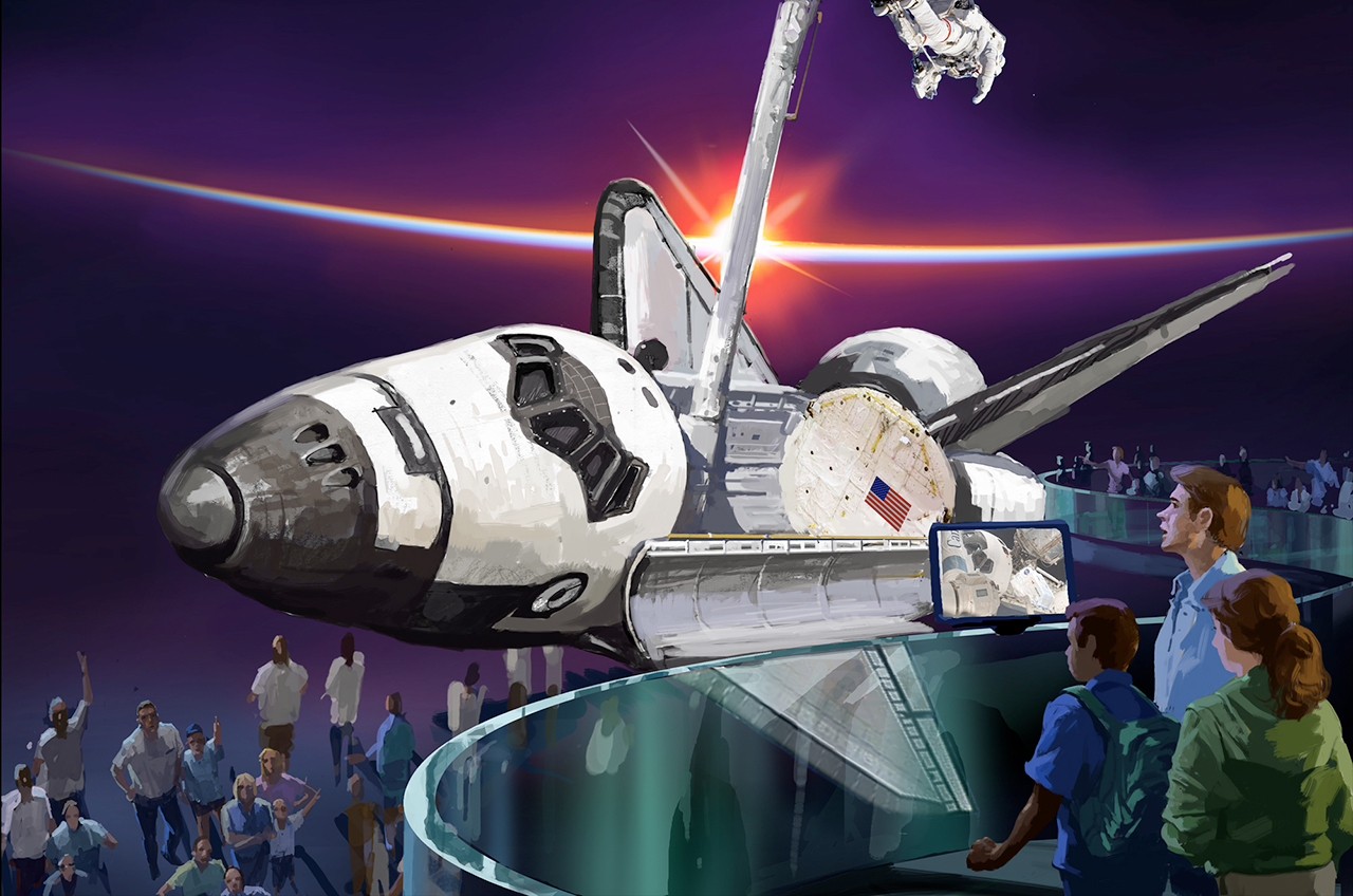space shuttle atlantis exhibit building