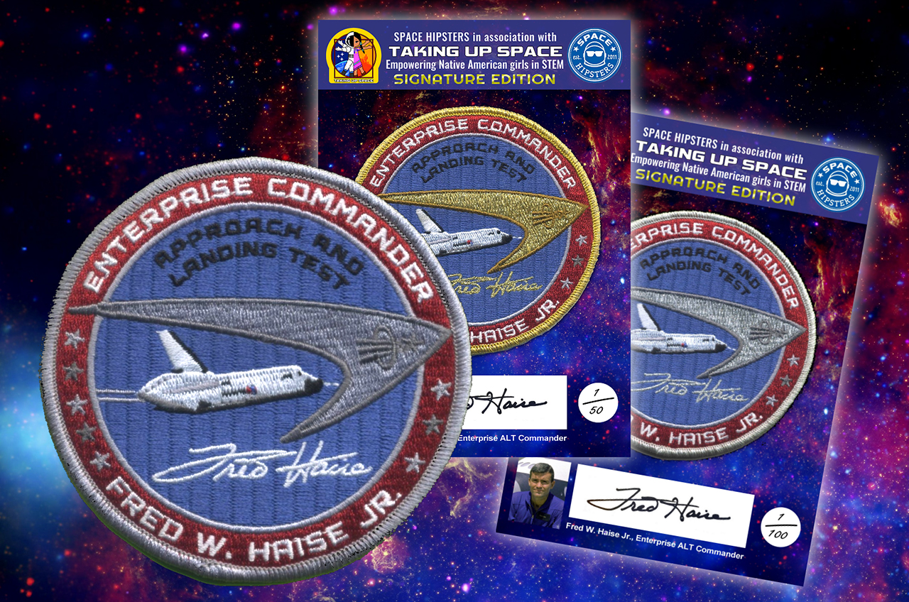 to test patches \'signs\' First space on collectSPACE fundraising astronaut | a land new off shuttle
