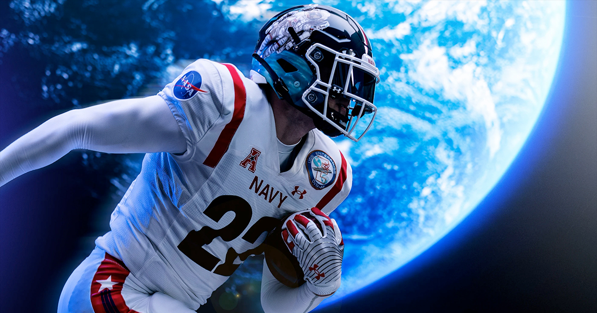 Navy Football Players Will Be Sporting NASA Logos This Year