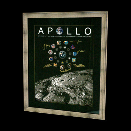 Signed Apollo Artifact Display Auction 6/11 in Houston collectSPACE