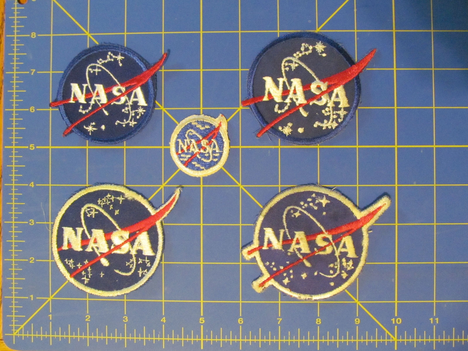 NASA Meatball Patch w/ Hook Backing - Space / Rocket / Moon / Astronaut